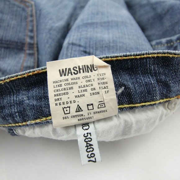 X2 Denim Laboratory Womens Boot Leg Jeans Light Wash Low Rise Size 6 Long - Picture 9 of 10